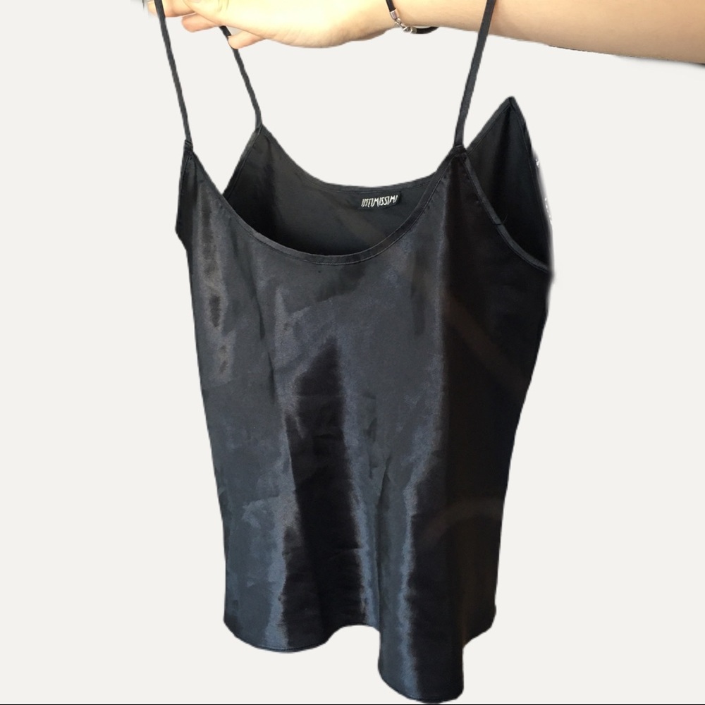 Black Silk camisole Top S